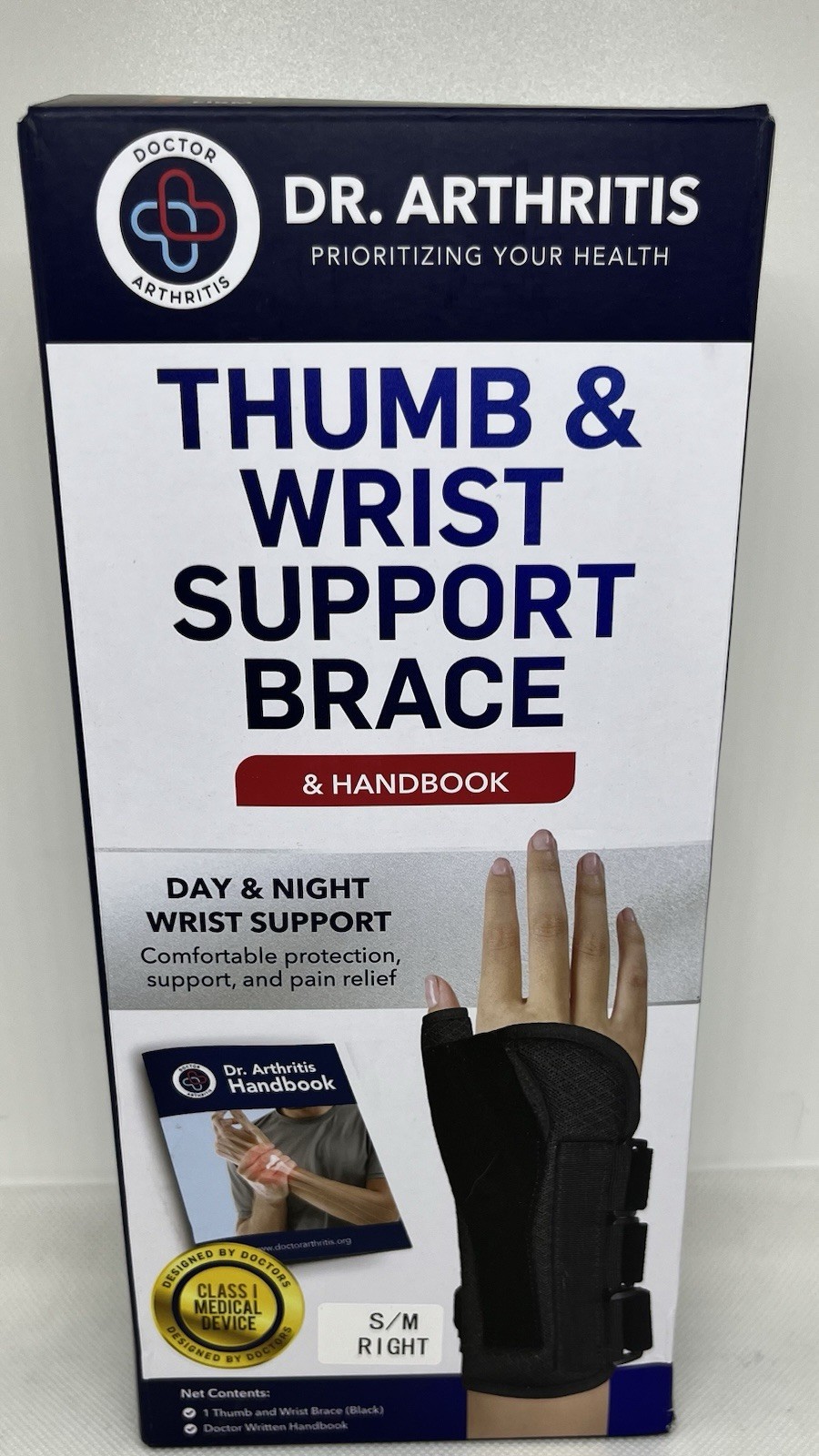 Thumb Wrist Brace Support Splint Hand Sprain Carpal Tunnel Arthritis S/M Right