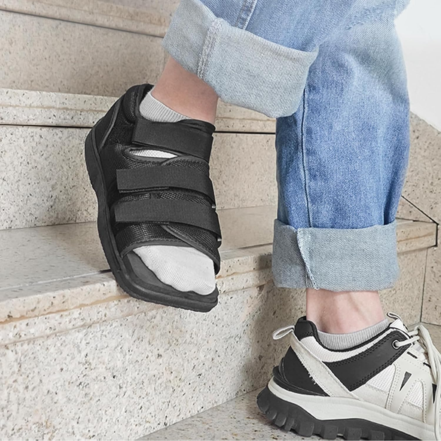 Estinko Post Op Shoe, Post Op Recovery Shoe, Adjustable Medical Walking Shoe for