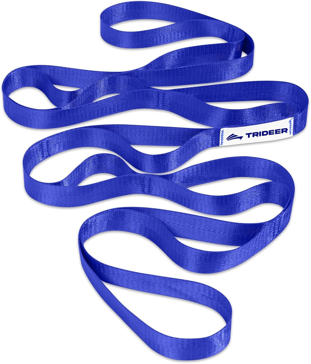 Stretch Strap with Loops for Physical Therapy Yoga Pilates Mobility Rehab