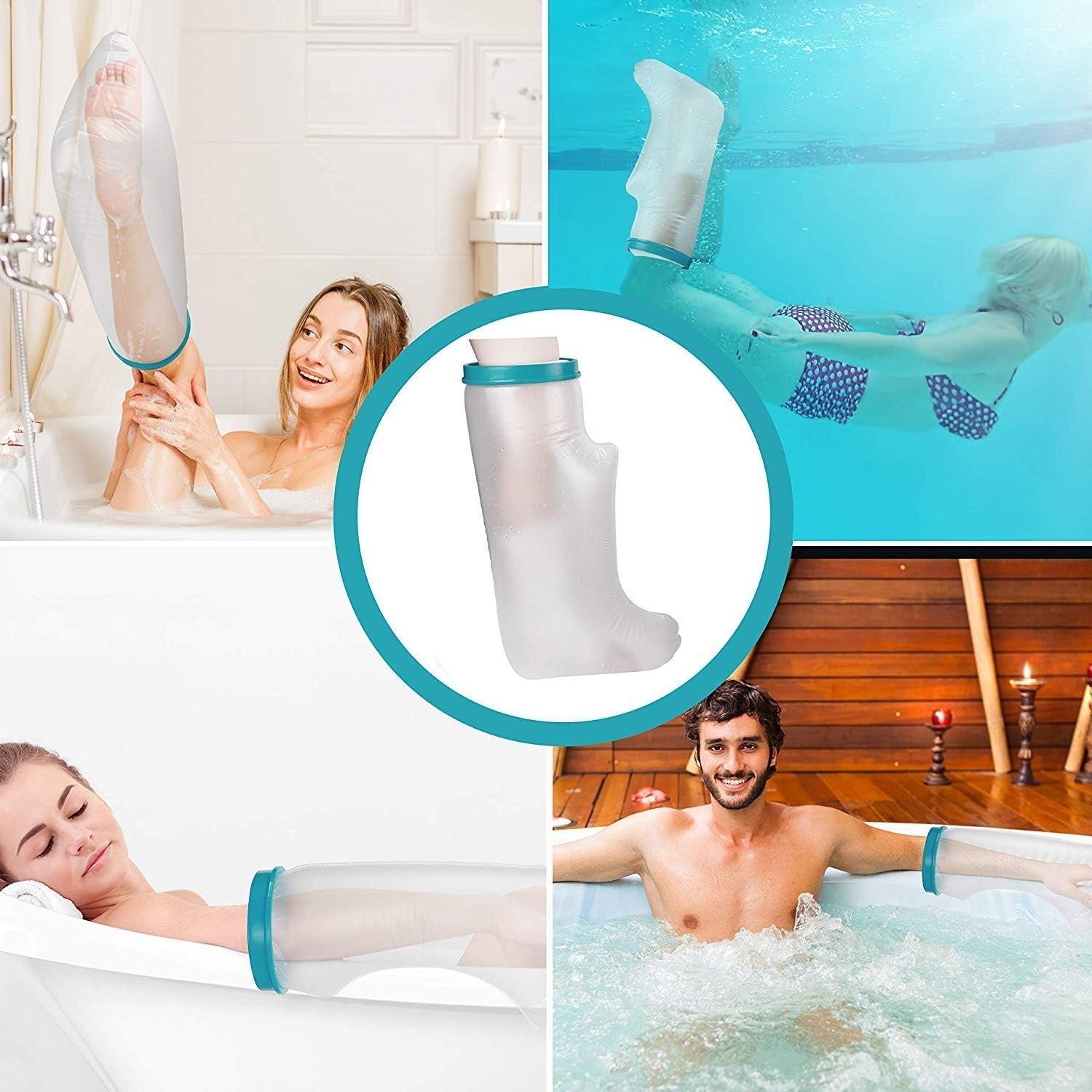 High-Quality Waterproof Cast Cover for Legs – Protects Wounds While Showering