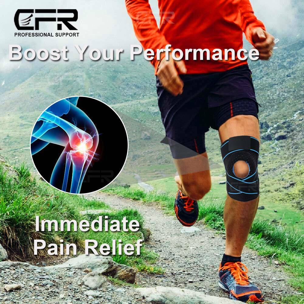 Compression Knee Brace Patella Support Meniscus Sport Joint Pain Arthritis Wrap@