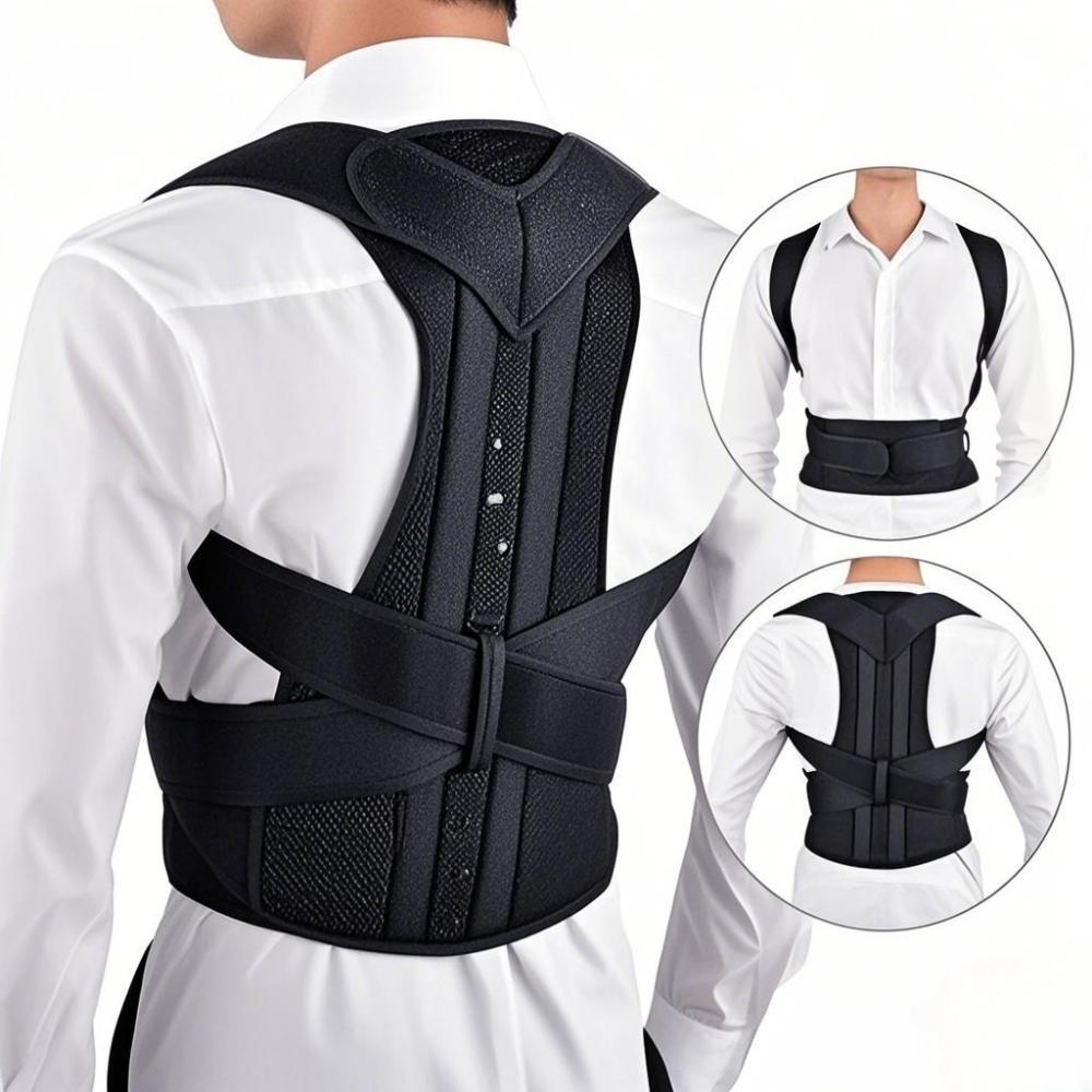 Adjustable back cover shoulder posture correction strap for men and women