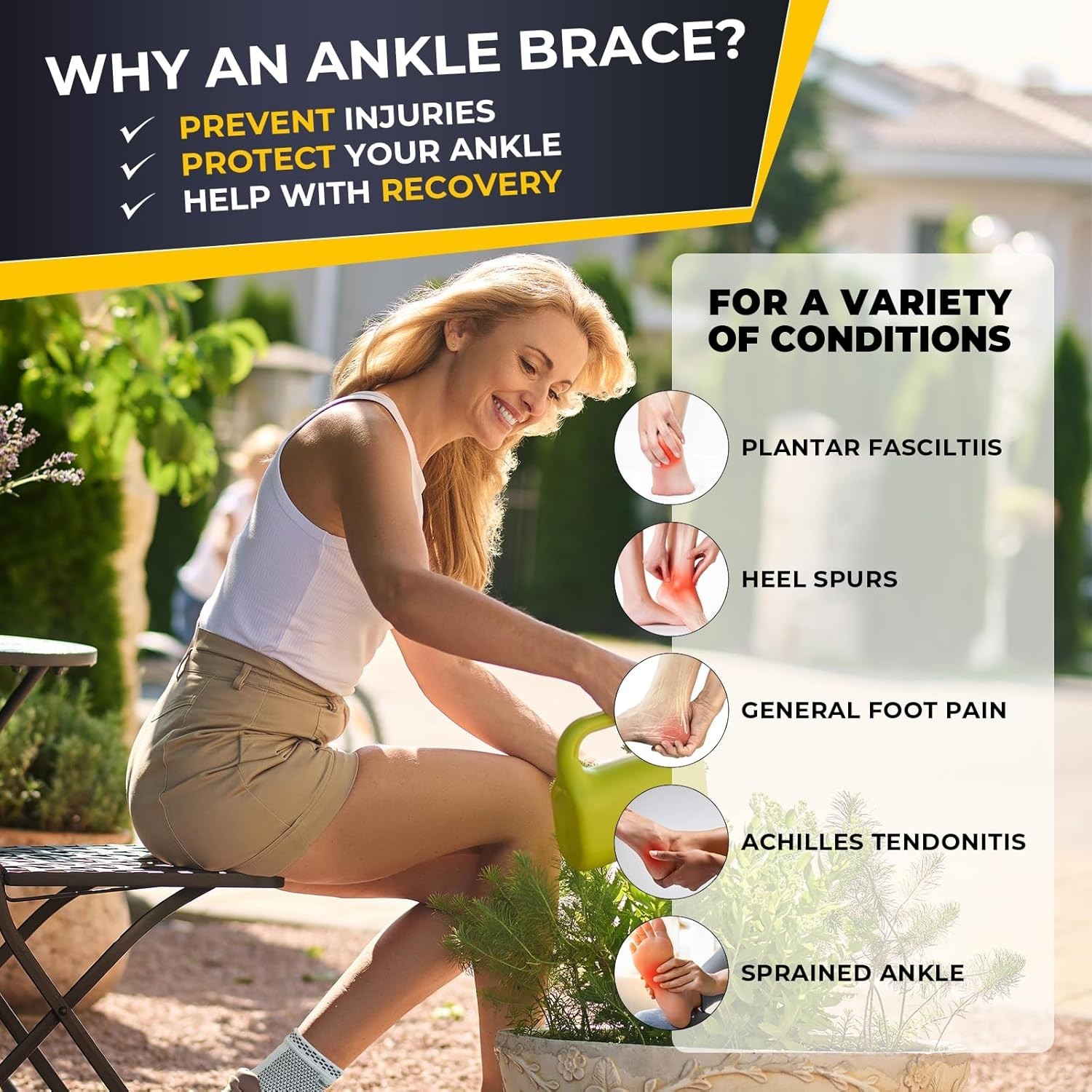 Versatile Gray Ankle Support Sleeve for Men & Women – X-Small, Right & Left Fit