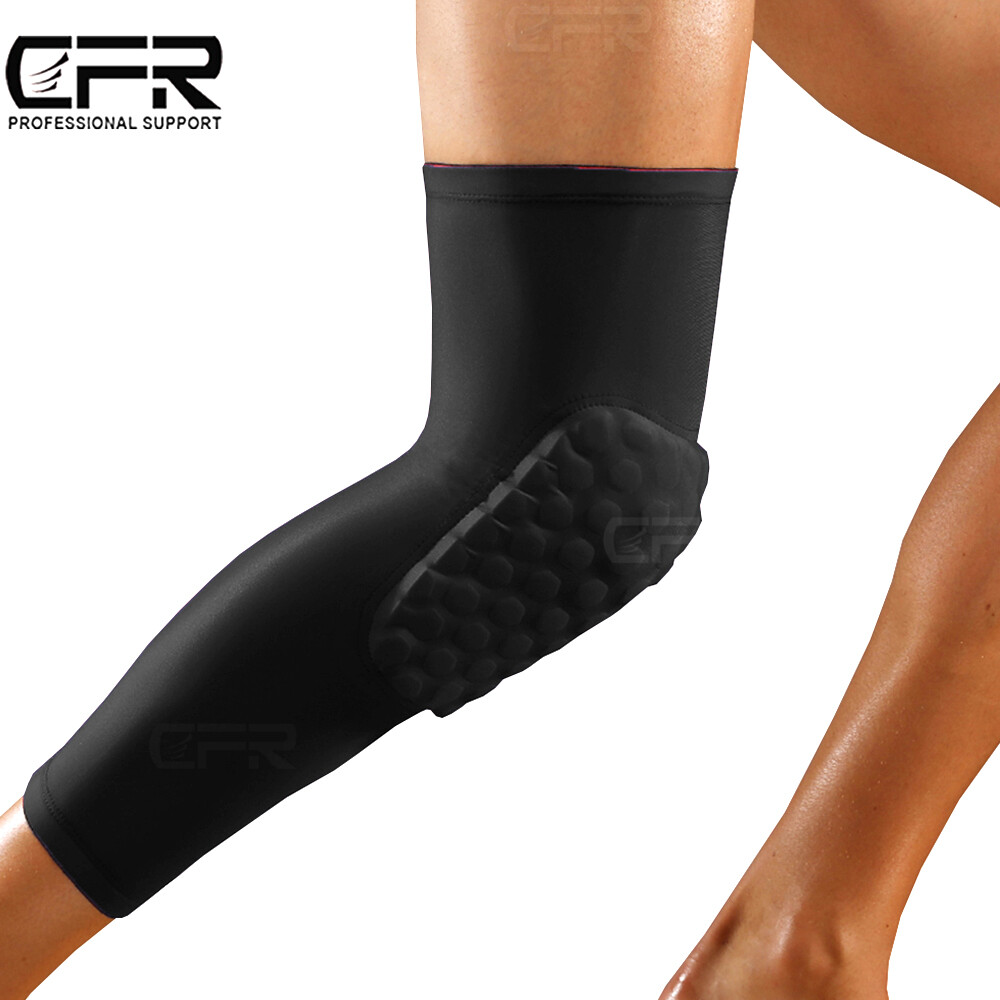 Compression Long Sleeve Support Leg Knee Pad Brace Sport Pain Guard Men Women US