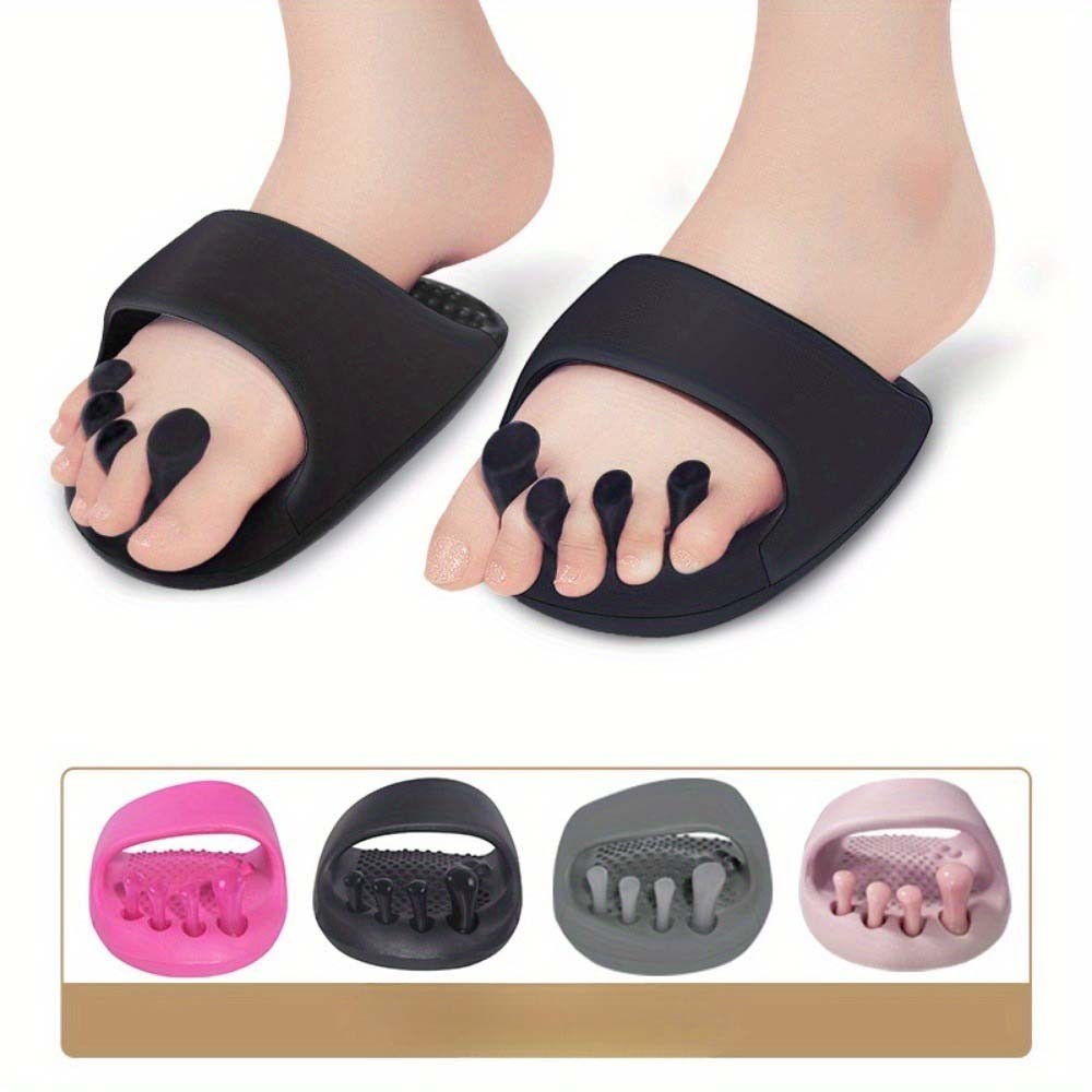 Lightweight Robust Reliable Dependable A Pair of Silicone Toe-Separated Slippers