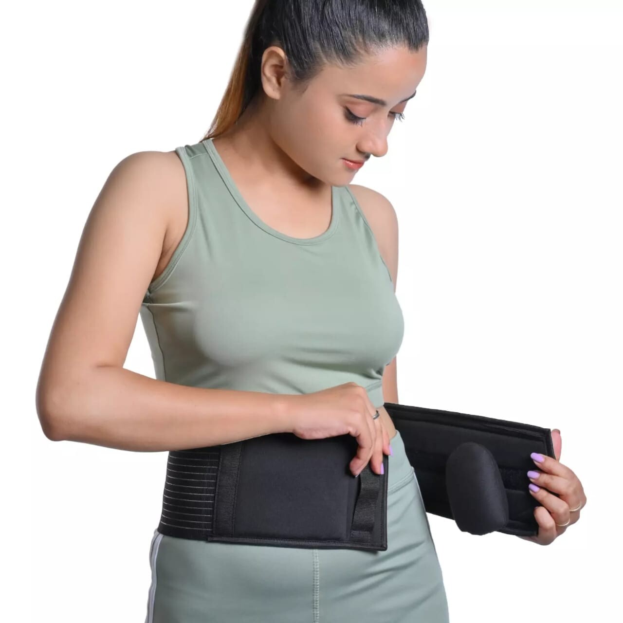 Umbilical Abdominal Supports Belt Hernia Binder Adjustable Elastic