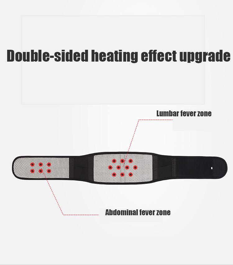 Back Support Belt Adjustable Tourmaline Self-heating Magnetic Belt High Quality