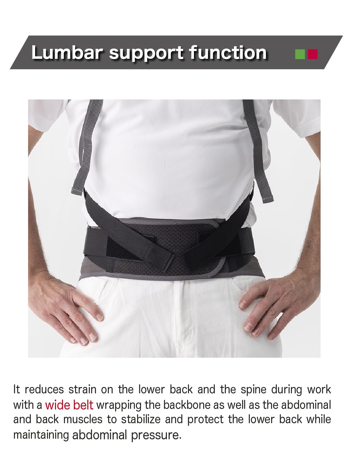 SUPPORT JACKET Bb+PRO III Exoskeleton Back Brace 43% Strain Reduction 3L-5L