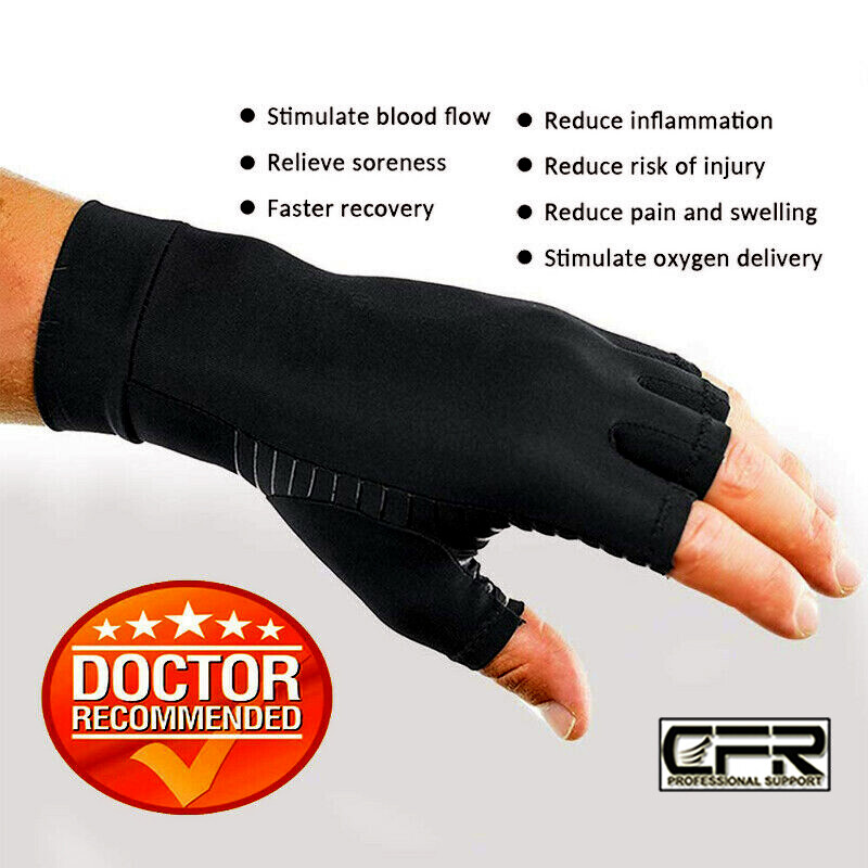 Copper Compression Arthritis Gloves Wrist Brace for Carpal Tunnel Support Wraps