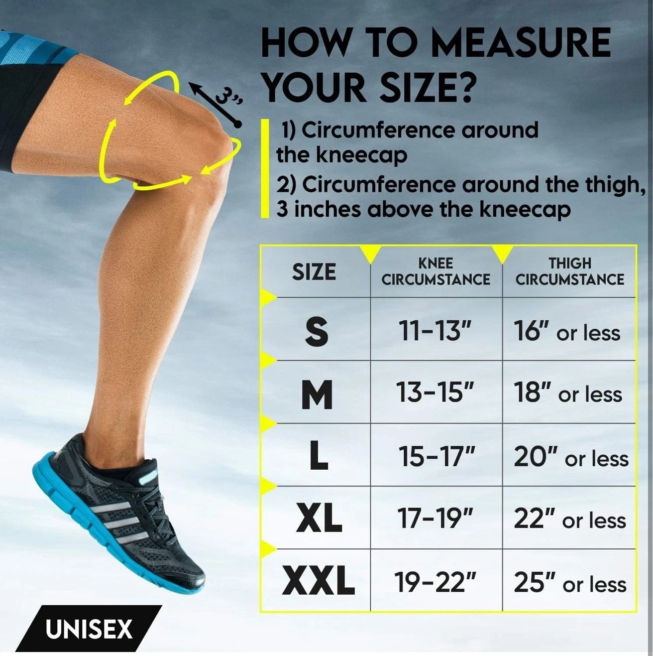 Compression Knee Sleeves for Knee Pain for Women & Men (Pair) Knee braces M-XXL