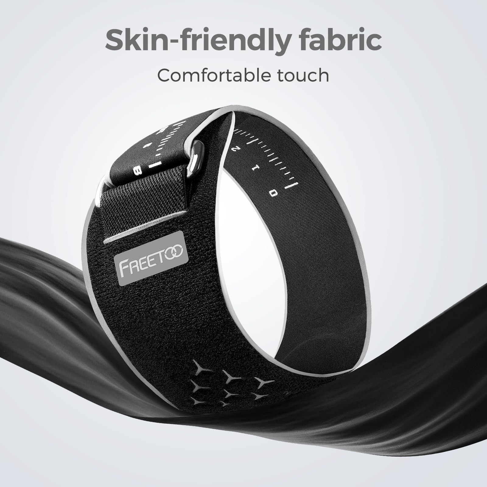 FREETOO Tennis Elbow Brace for Men Women L/XL, Grey-Black