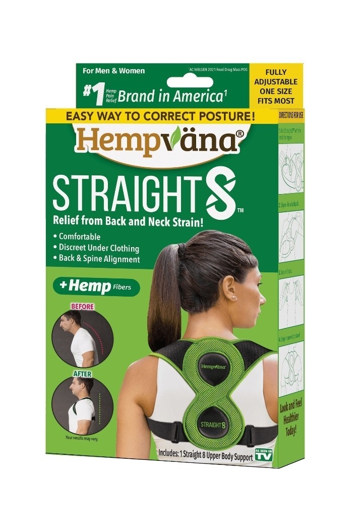 Hempvana Straight8 Fully Adjustable Lightweight Posture Corrector