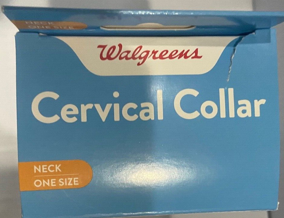 Walgreens Adjustable Cervical Collar, One Size Fits All with Package