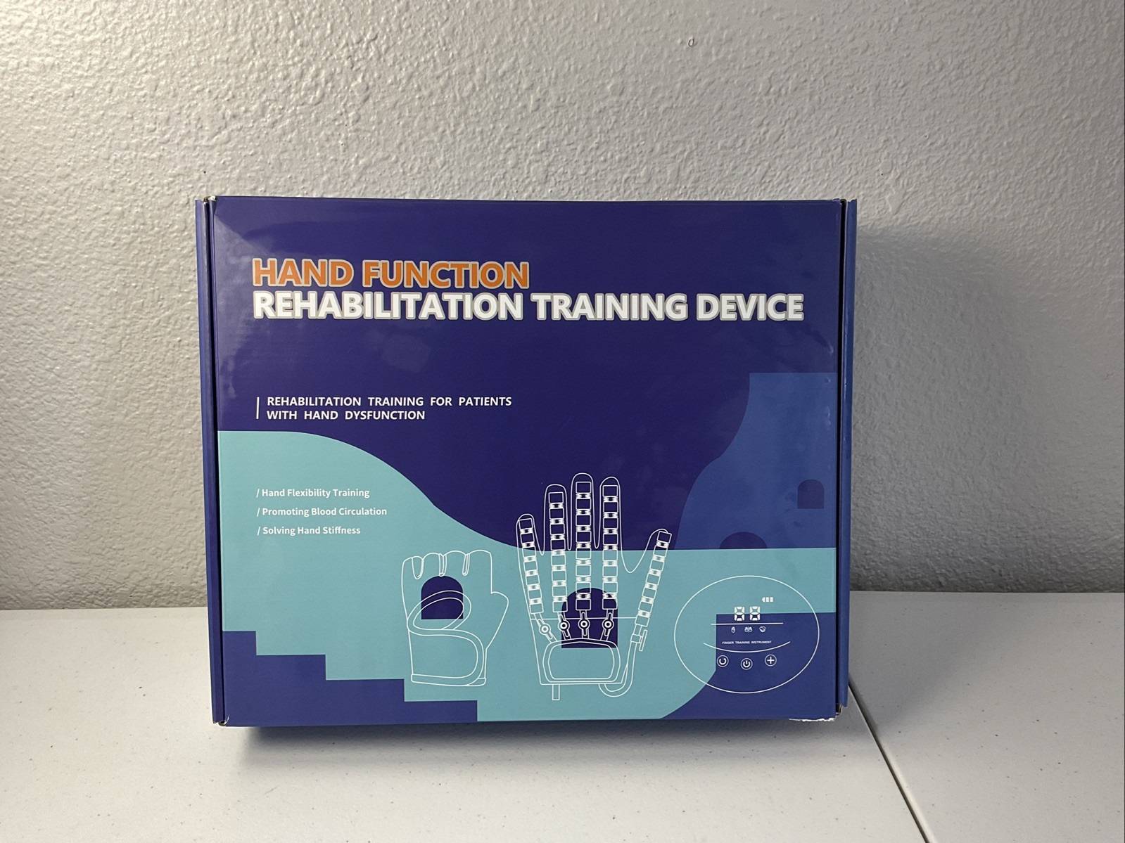 Hand Rehabilitation Training Device- Right Hand Sz L + Mirror Glove | PT OT Aid