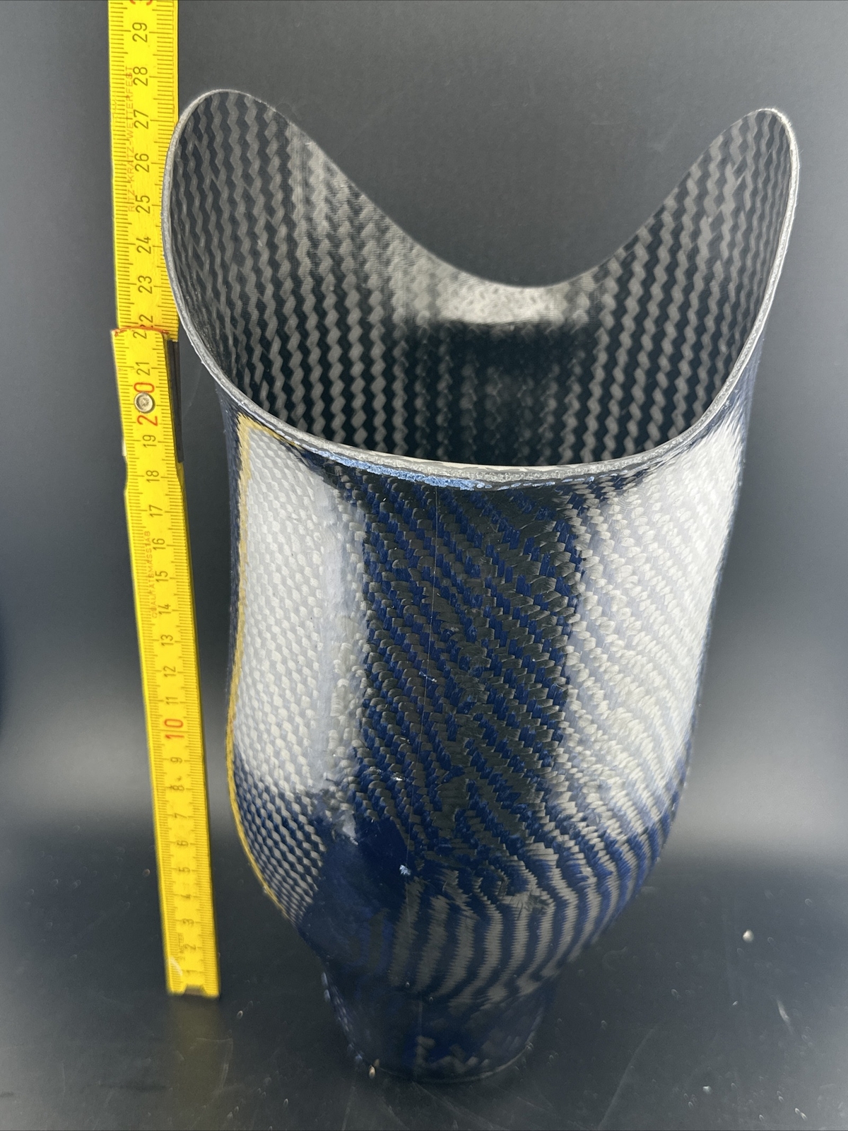 Below Knee Prosthetic Sock. Not For medical Use. Blue Carbon