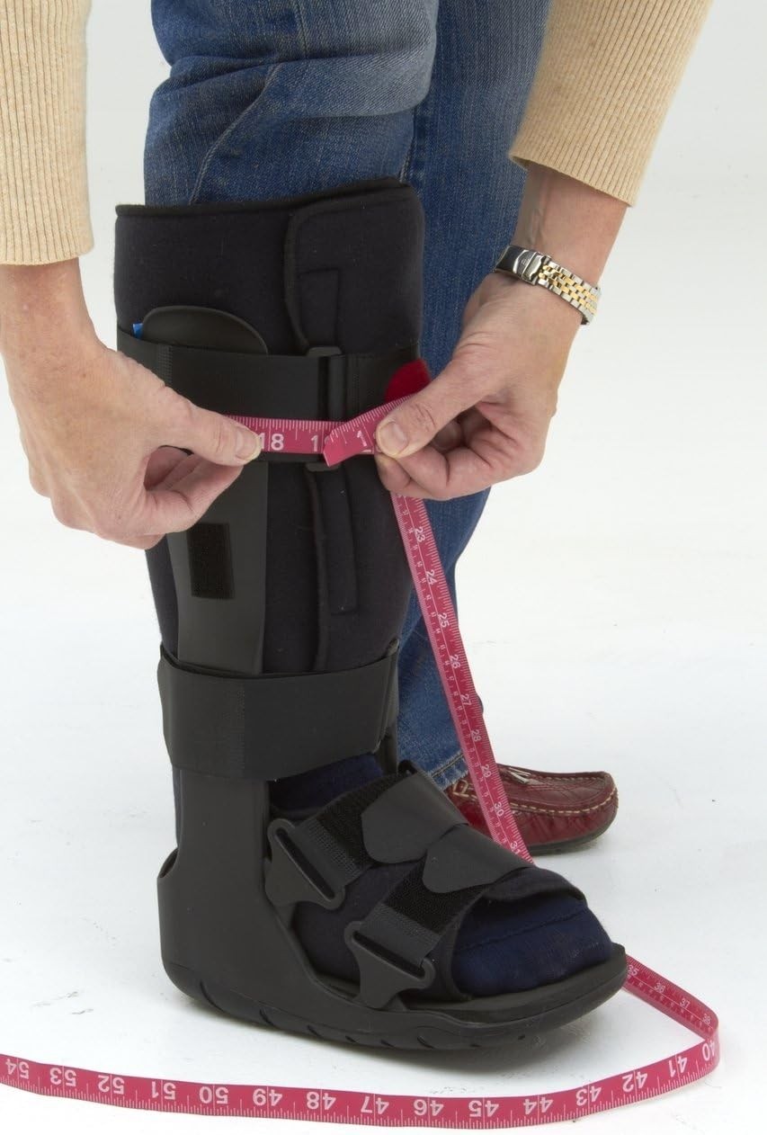 Orthopedic Boot Cover Medium High Top Size B Black Flexible Lycra Spandex
