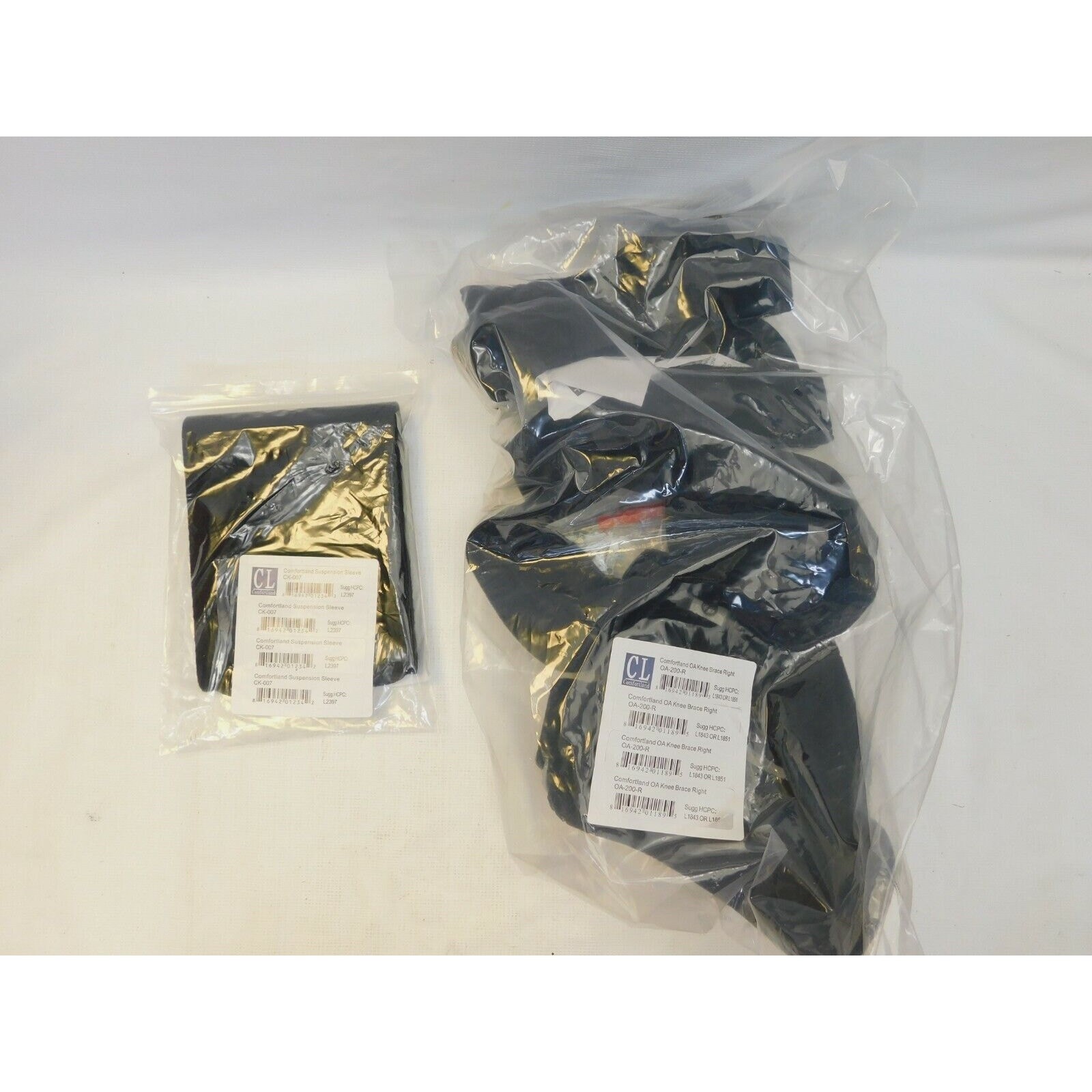 COMFORTLAND Adjustable Right OA-200-R Knee Brace w/ ck-007 Suspension Sleeve