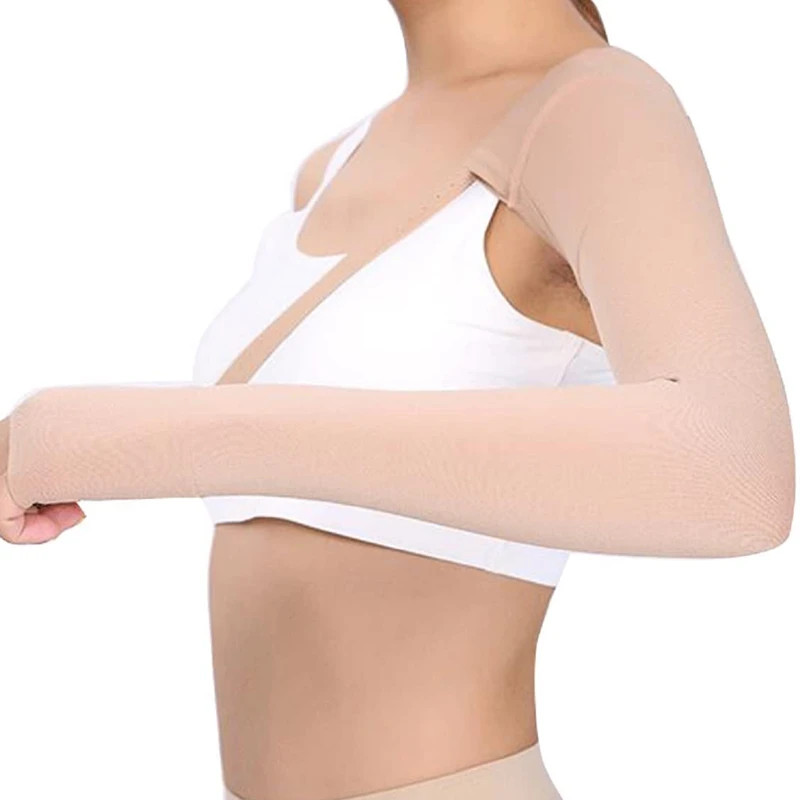 Post Mastectomy Compression Arm Sleeve Anti Swelling Elbow Palm Support Lymphede