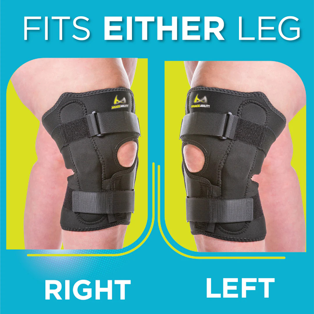 Braceability Obesity Knee Pain Brace Size 5XL Black 03K04 Adjustable NEW