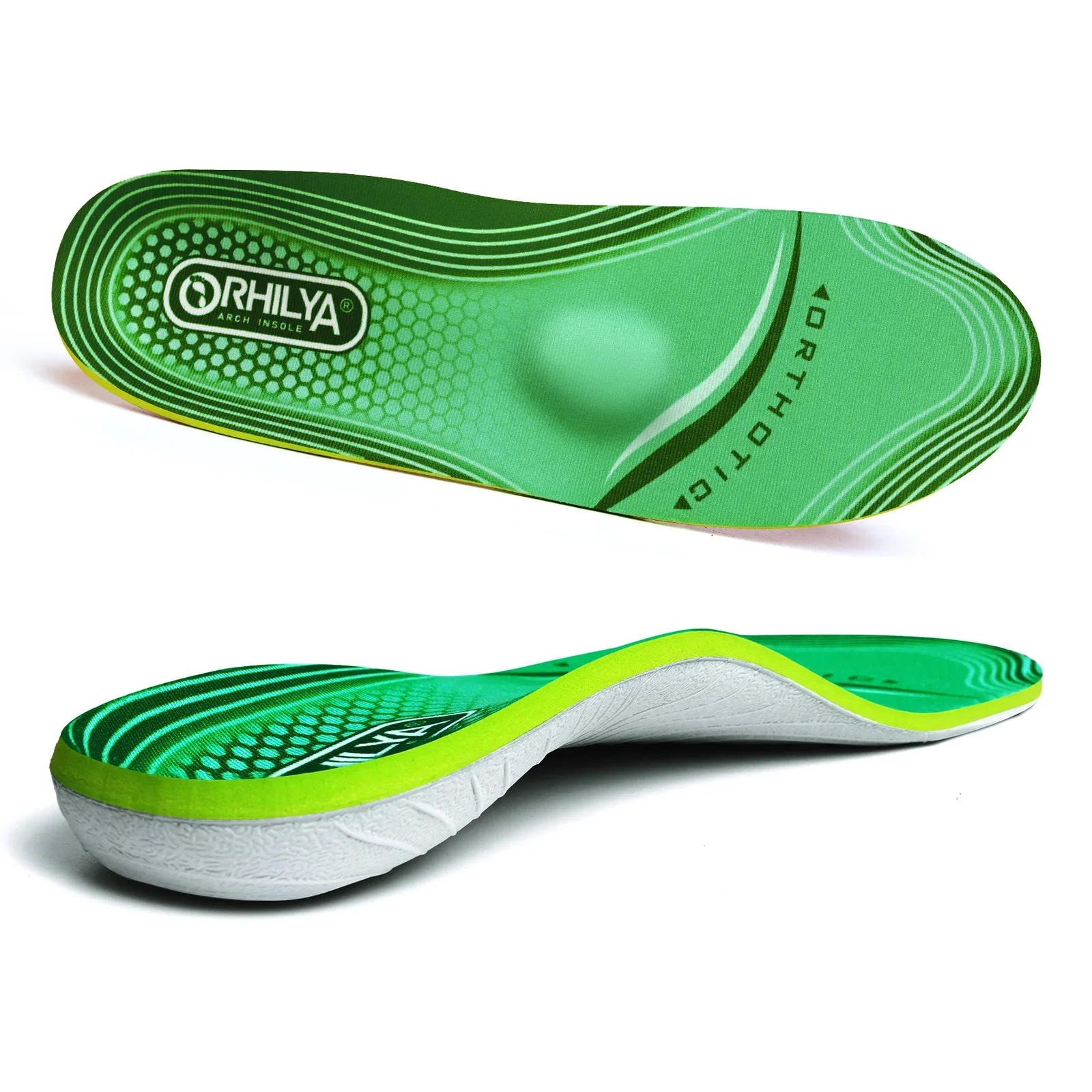 Plantar Fasciitis Relief Orthopedic Insole Flat Feet High Arch Support In