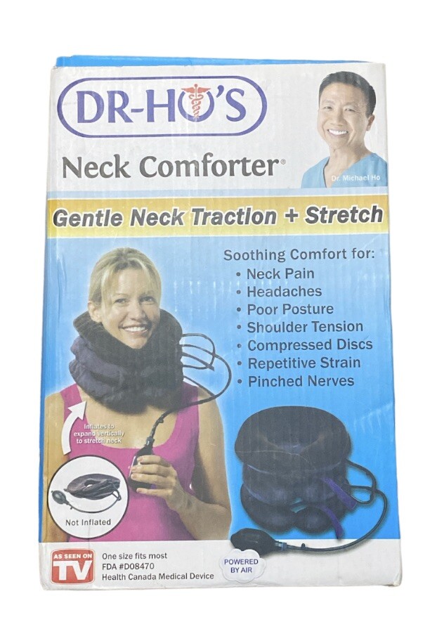 DR-HO’s Neck Comforter Gentle Neck Traction Neck Pain Release Device NEW In Box