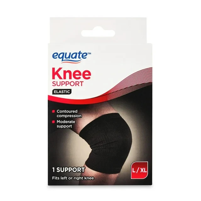 (3 pack) Equate Knee Compression Support Brace, Unisex Large / Extra Large