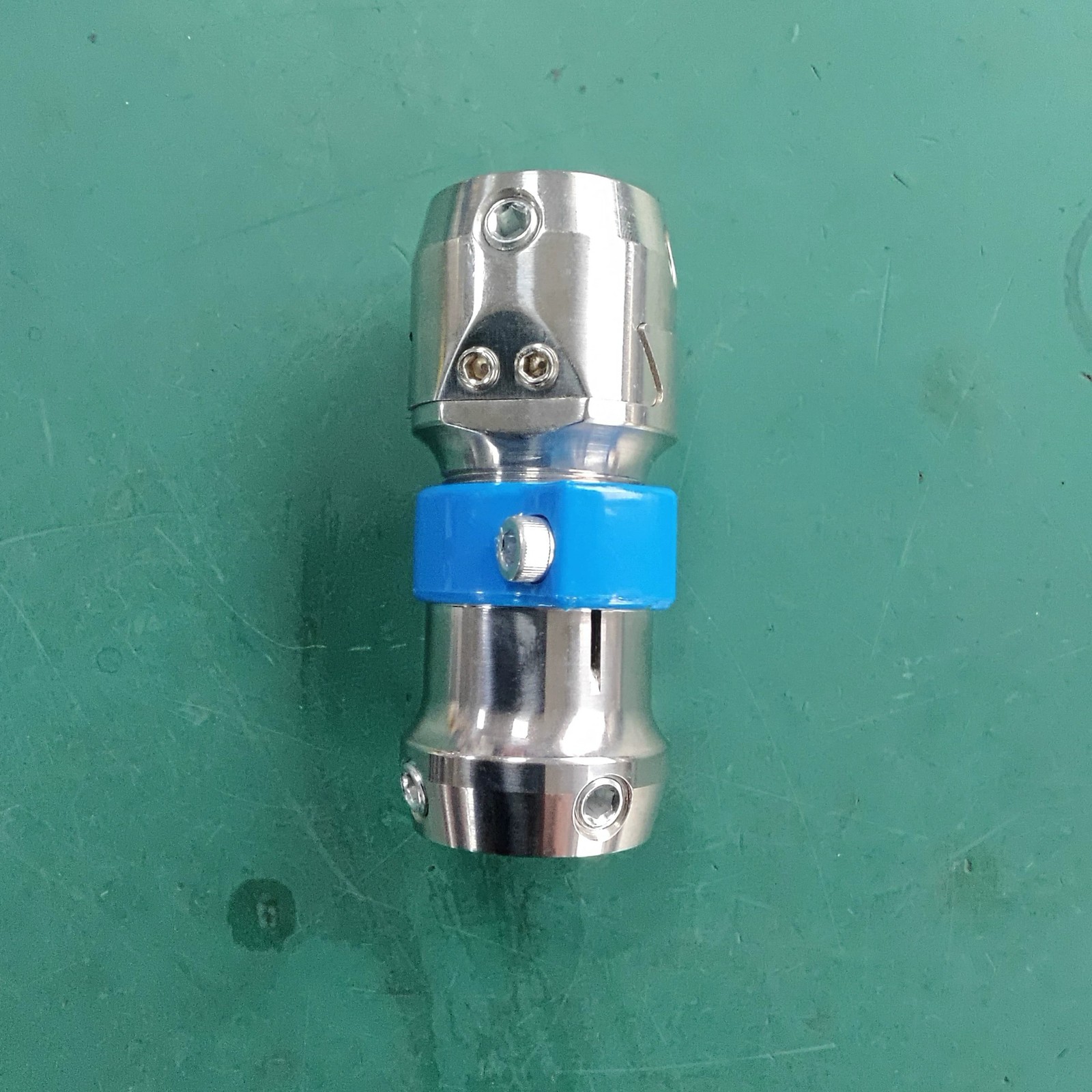 Prosthetic Adjustable Height Sliding Connector Ti SS 86-105mm Dual Joint