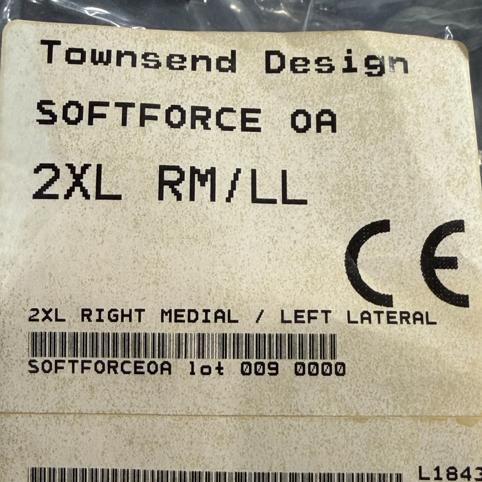 Townsend Design Softforce OA Knee Brace Lateral 2XL RM/LL