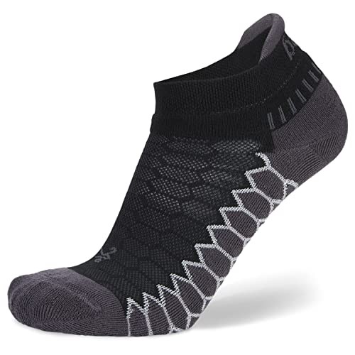 Silver Compression Fit Performance No Show Athletic Running X-Large Black