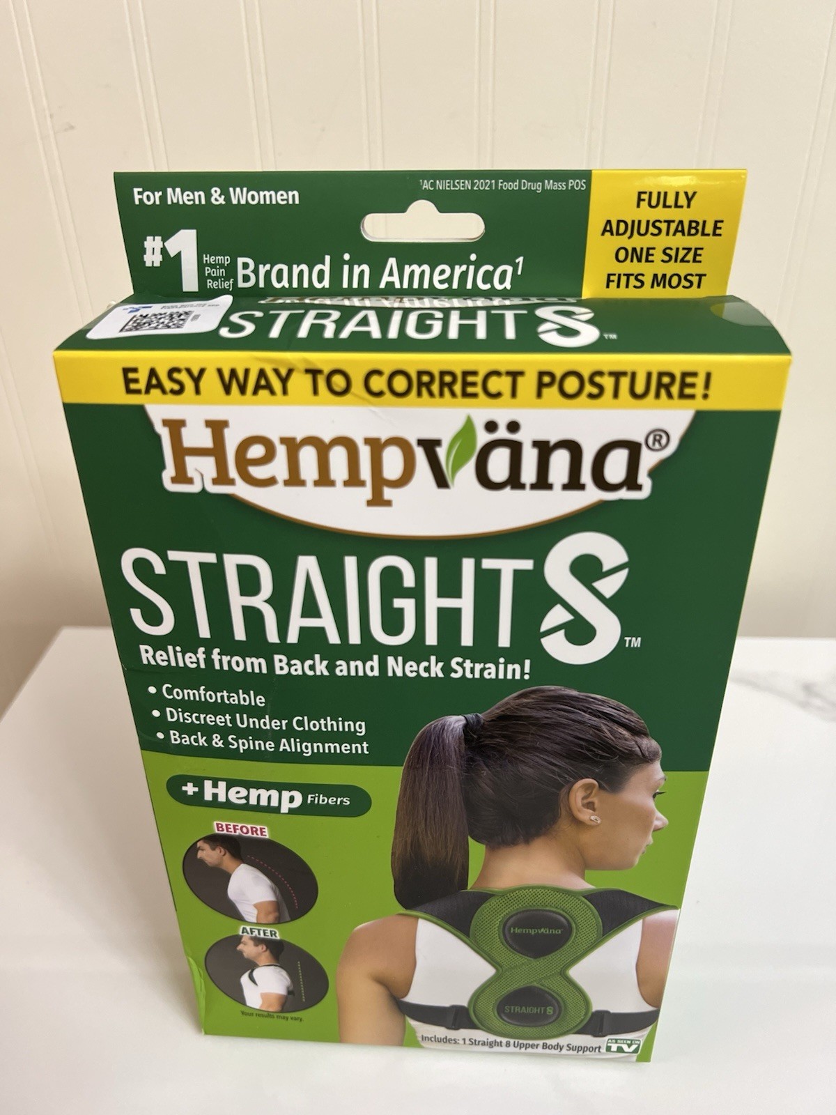 Hempvana Straight8 Fully Adjustable Lightweight Posture Corrector