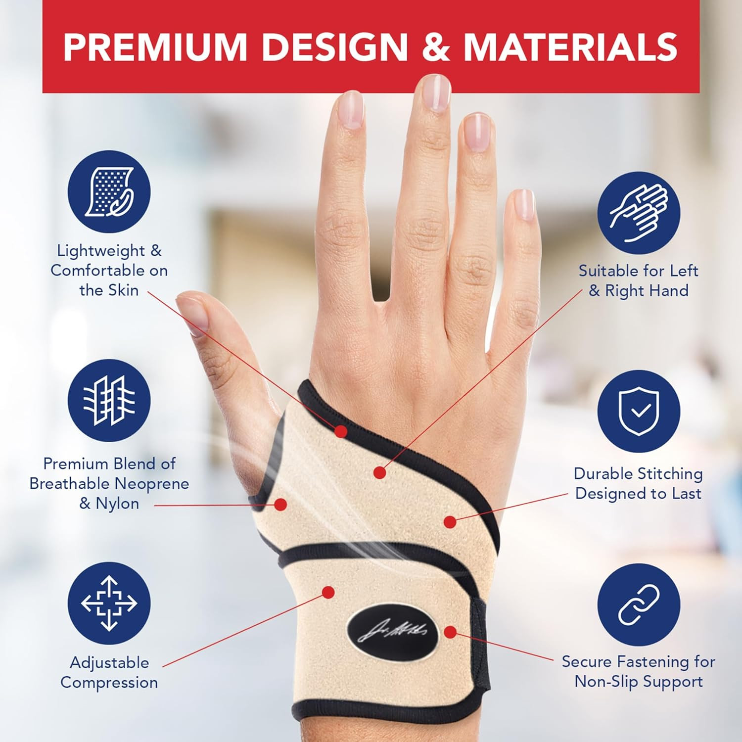 Doctor Developed Wrist Brace – Wrist Wrap for Carpal Tunnel Arthritis,Tendonitis