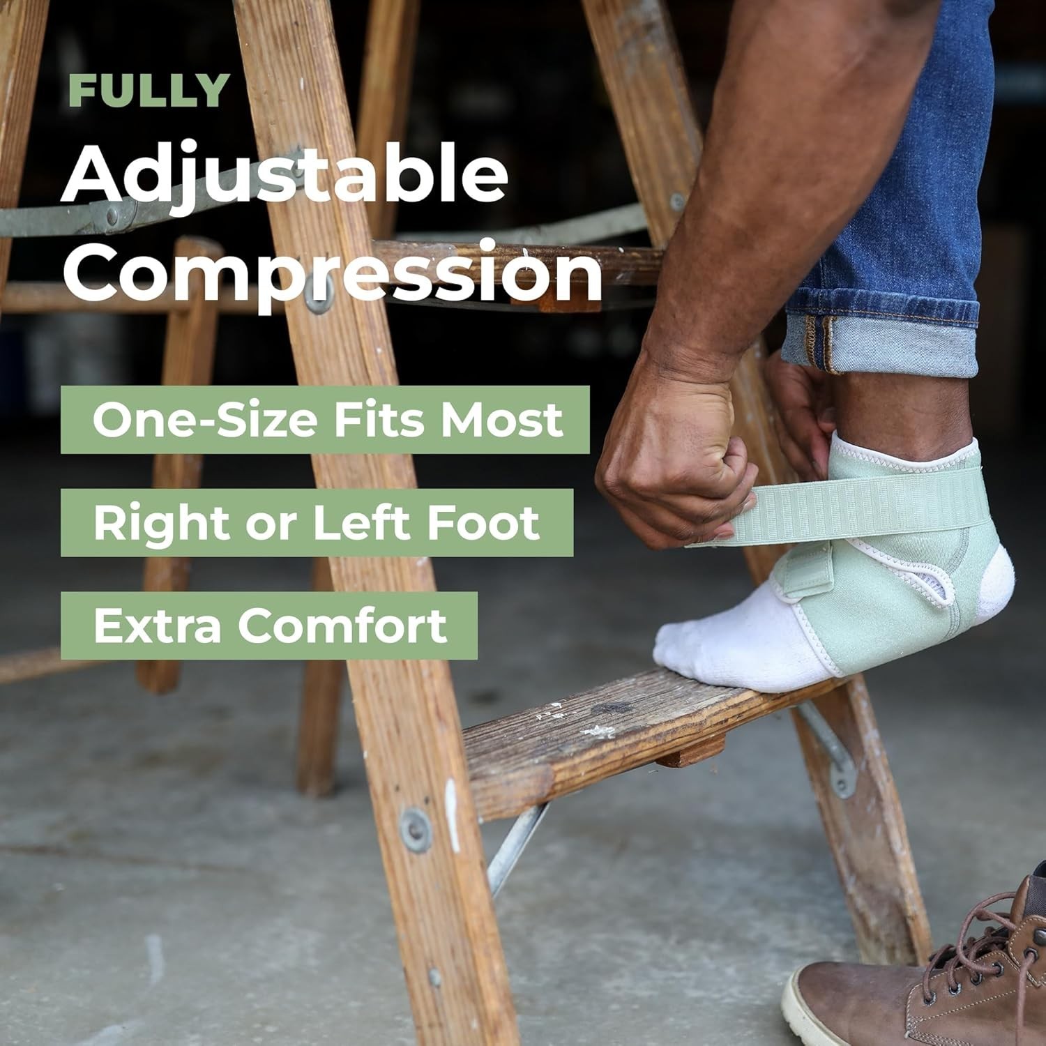CleanPrene Ankle Brace-Sustainable, Biobased Support for Ankle-One Size Fits L/R