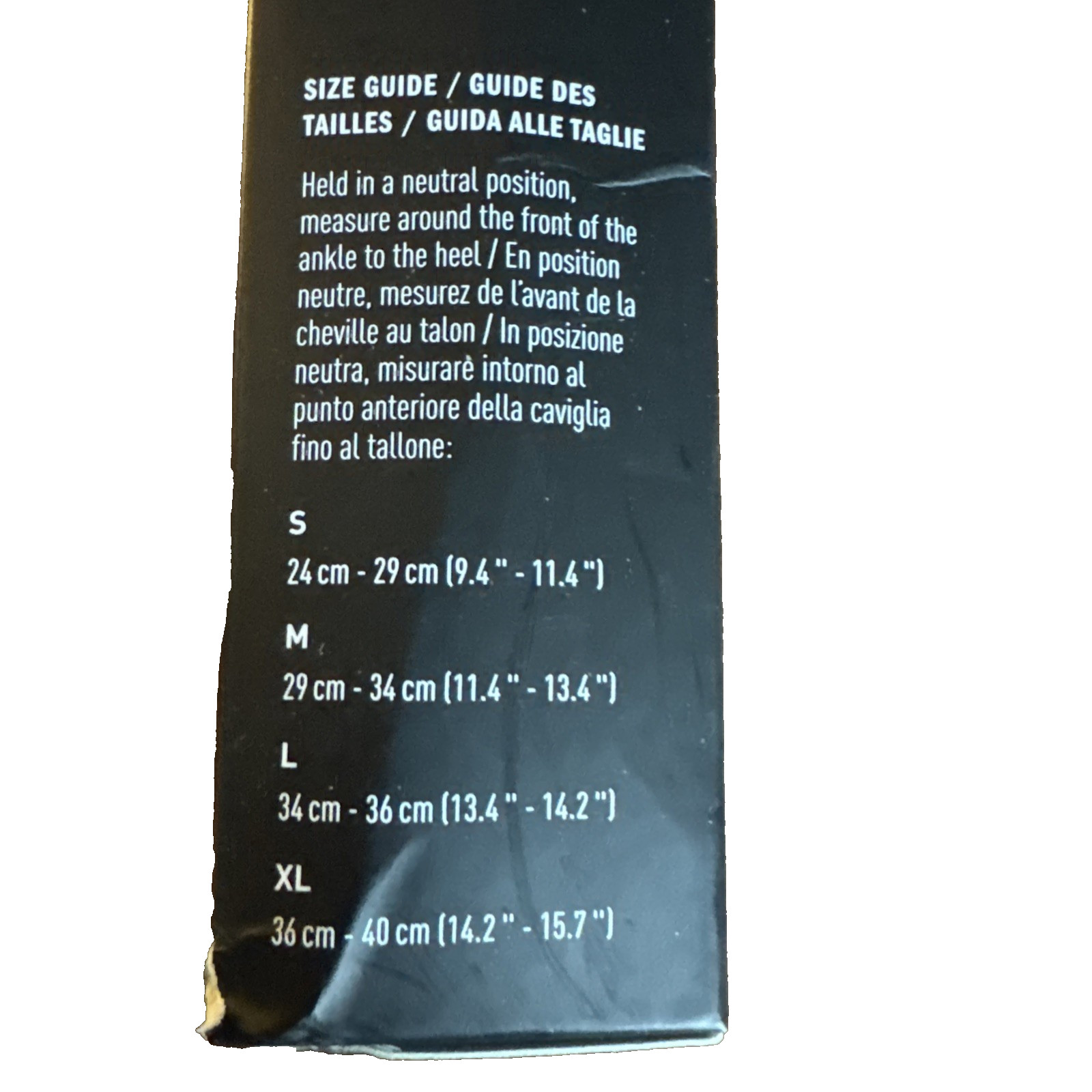 Adidas Performance Ankle Support Sleeve Climacool Breathable Black Size L NEW