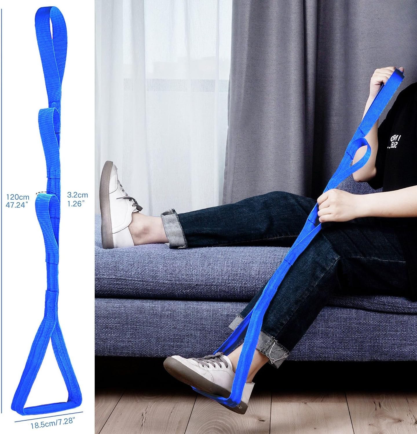 42” Long Leg Lifter,Leg Lifter After Hip Replacement All Over w/ Aluminum Rod