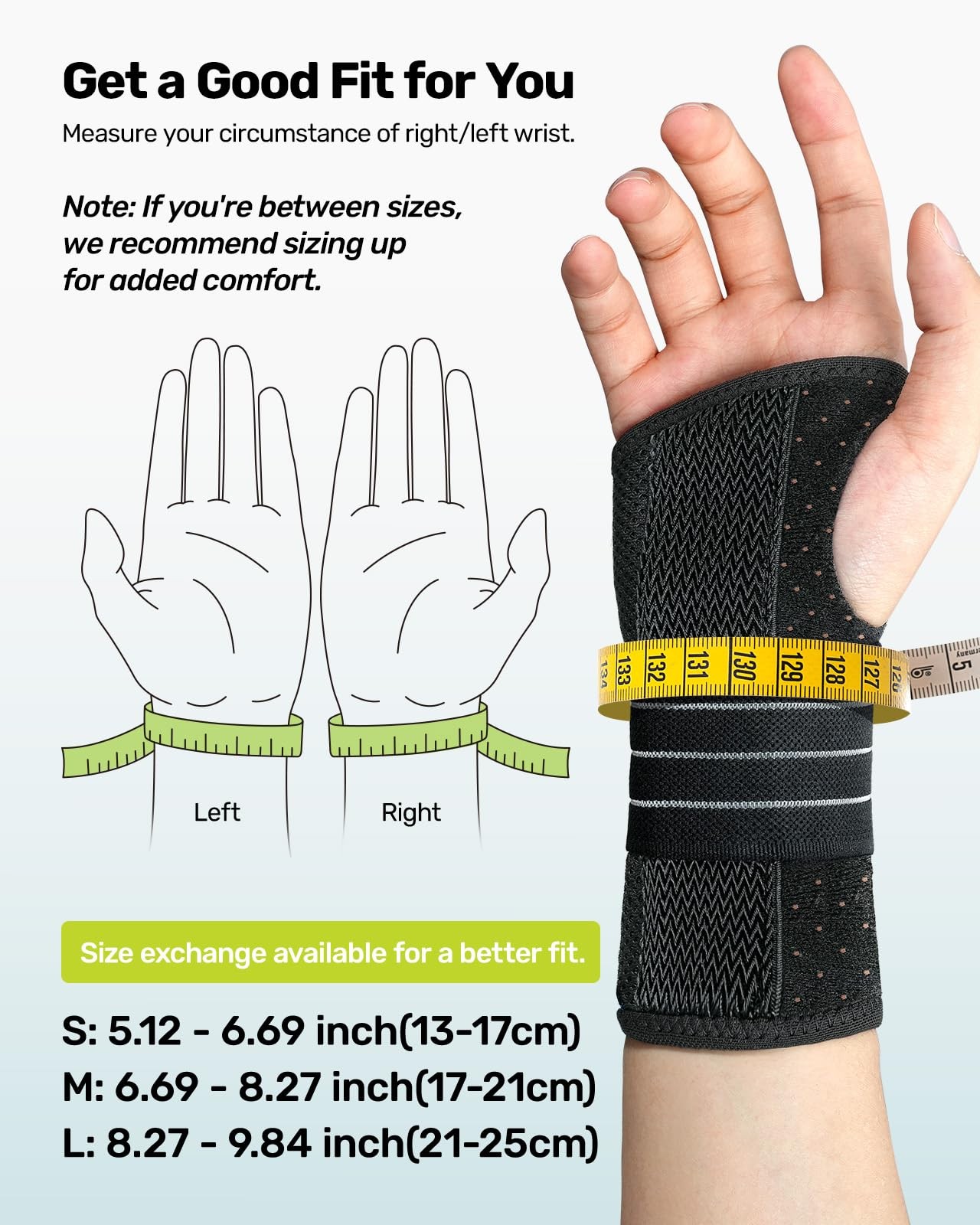 Rakiie Carpal Tunnel Wrist Brace, Ergonomic Night Support Brace with 3 Metal …