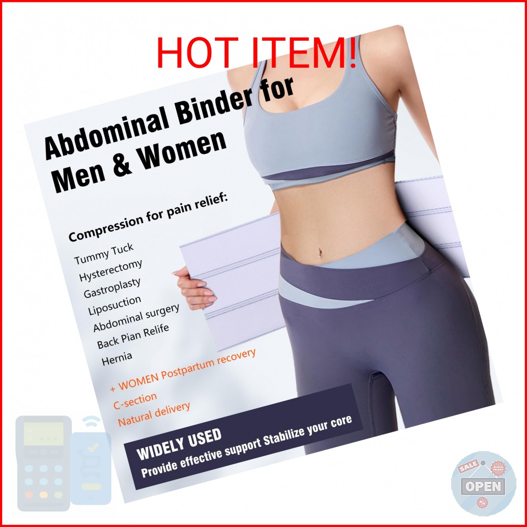 Cozyhealth Elastic Universal Post Surgery Abdominal Binder Lower Waist Support B