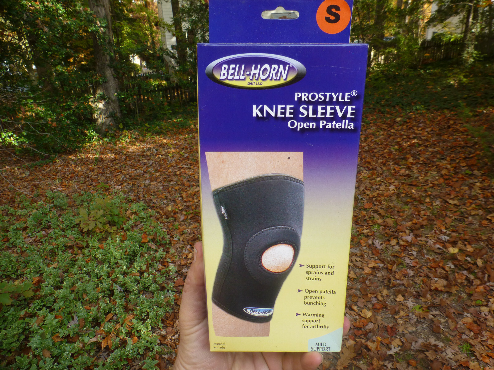 Bell-Horn S Small Prostyle Knee Sleeve Open Patella Mild Support