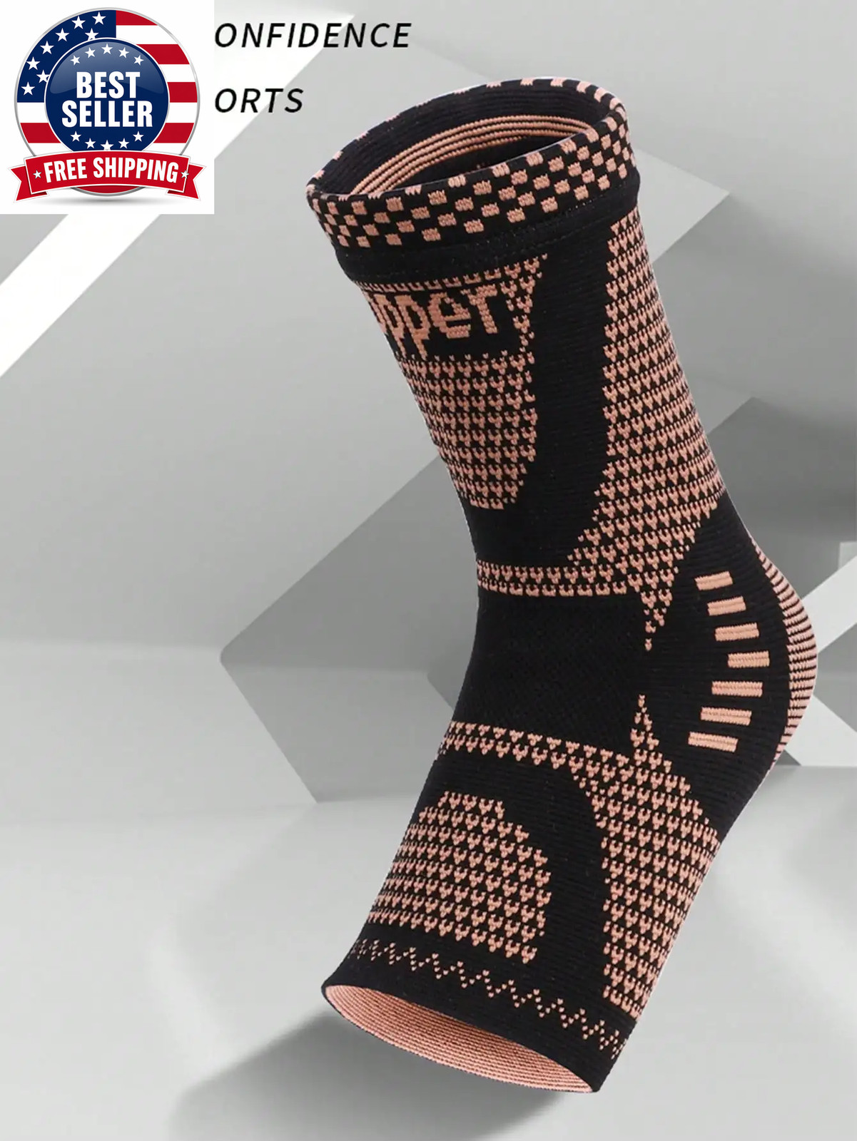 1Pc Cooper Ankle Brace Compression Foot Sleeves for Men & Women Ankle Straps Ank