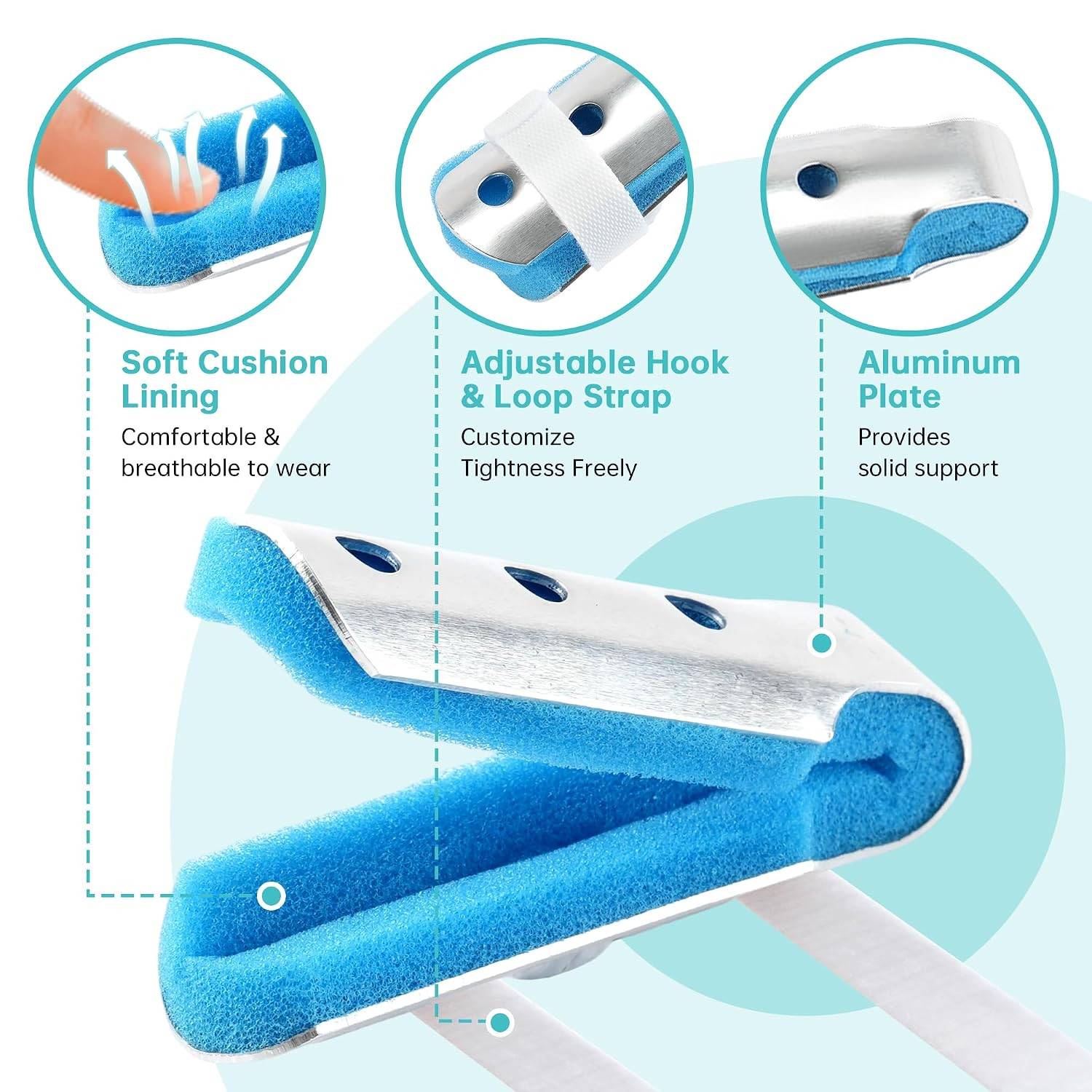 Finger Splint 3PCS – Support Brace for Injury, Joint Pain Relief, Immobilization