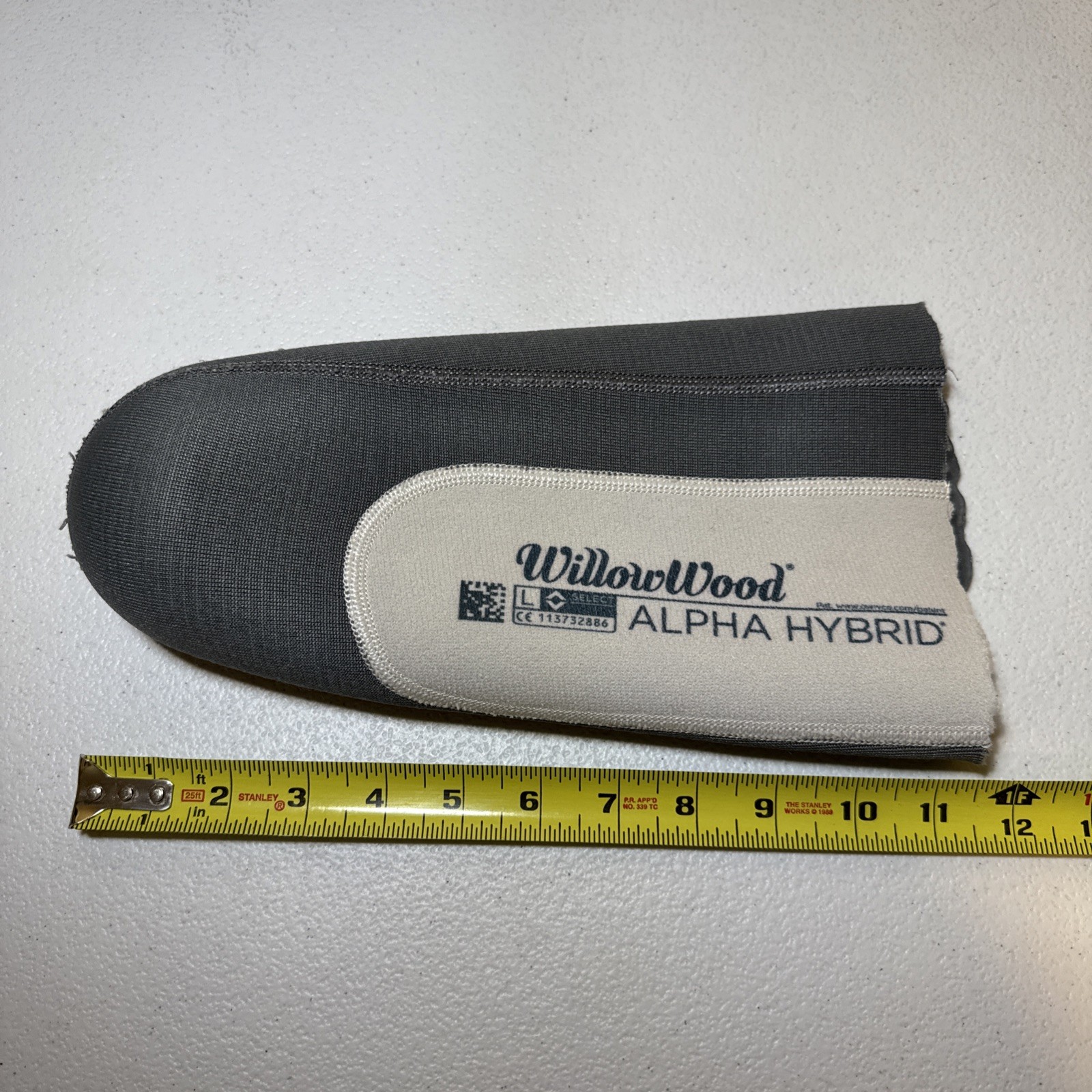 WillowWood Alpha Hybrid Prosthetic Liner Size Large