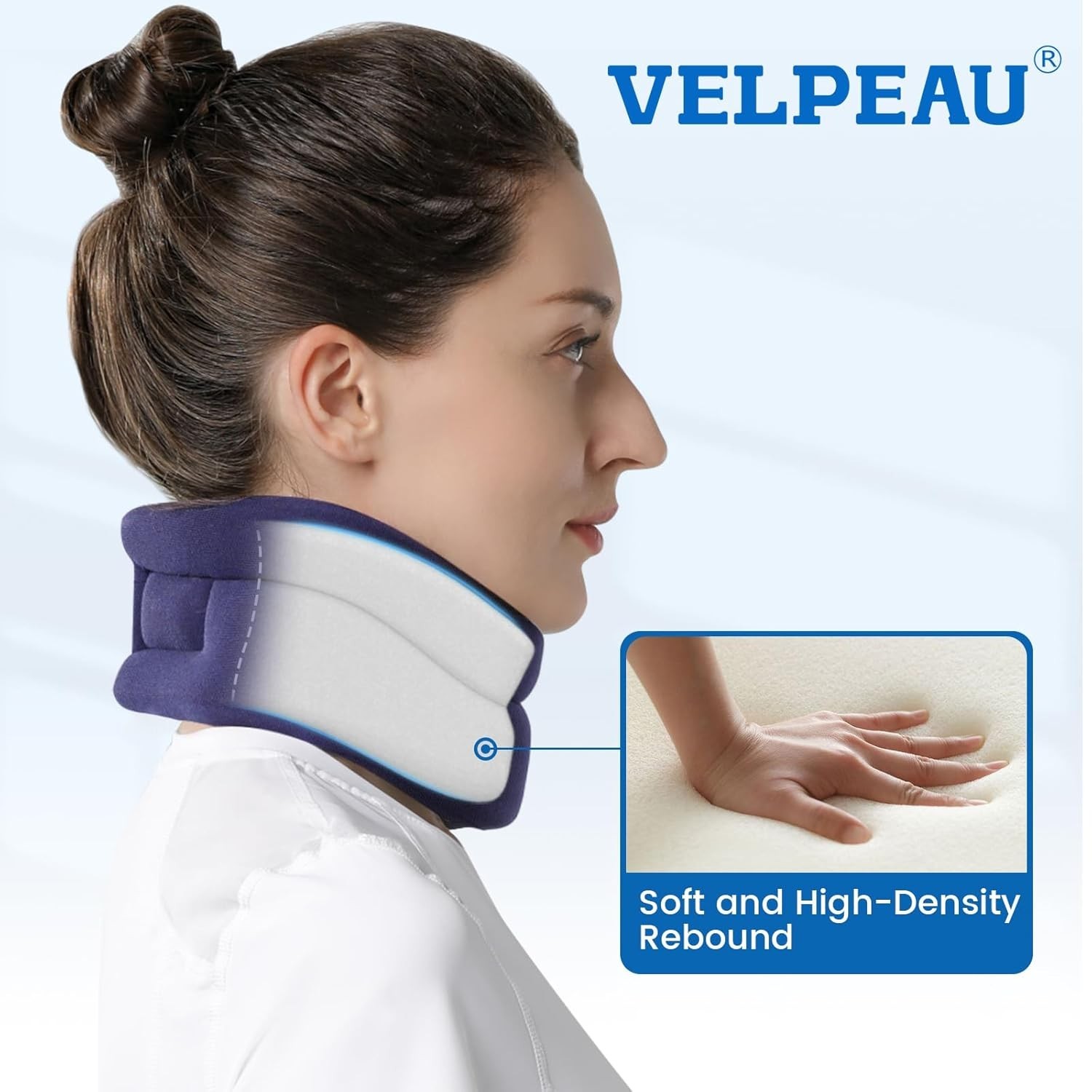 Soft Cervical Neck Brace – Comfort Version for Pain Relief & Sleep Apnea, Medium