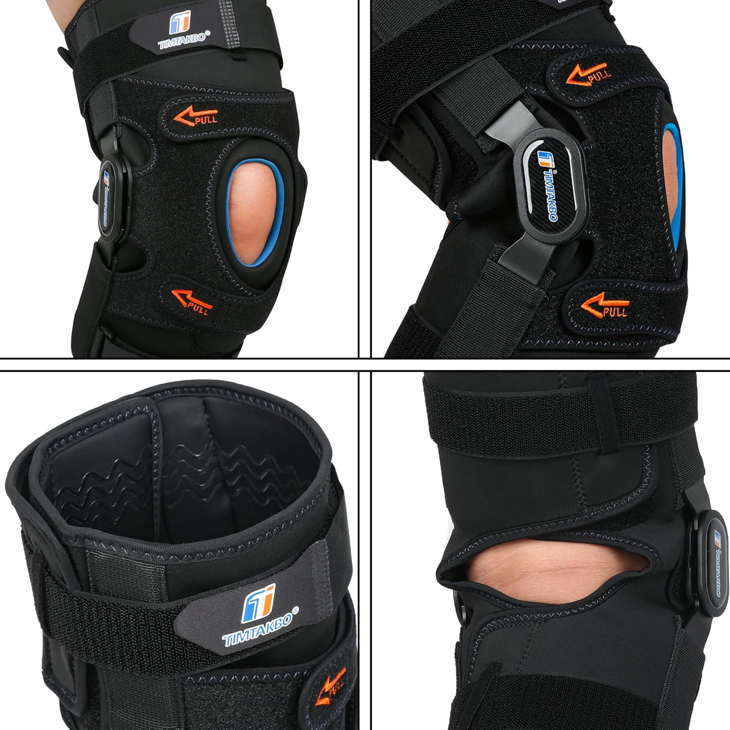 Plus Size Knee Braces for Knee Pain, Adjustable Knee Brace for Men and Women wit
