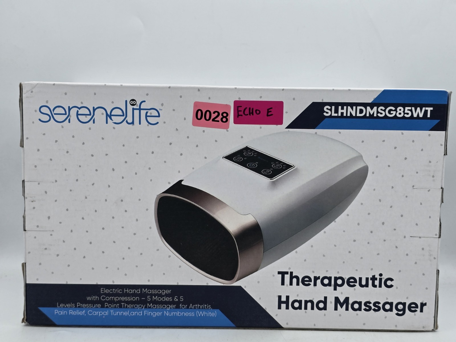Cordless Hand Massager with Compression & Heat Arthritis Carpal Tunnel 5 Modes
