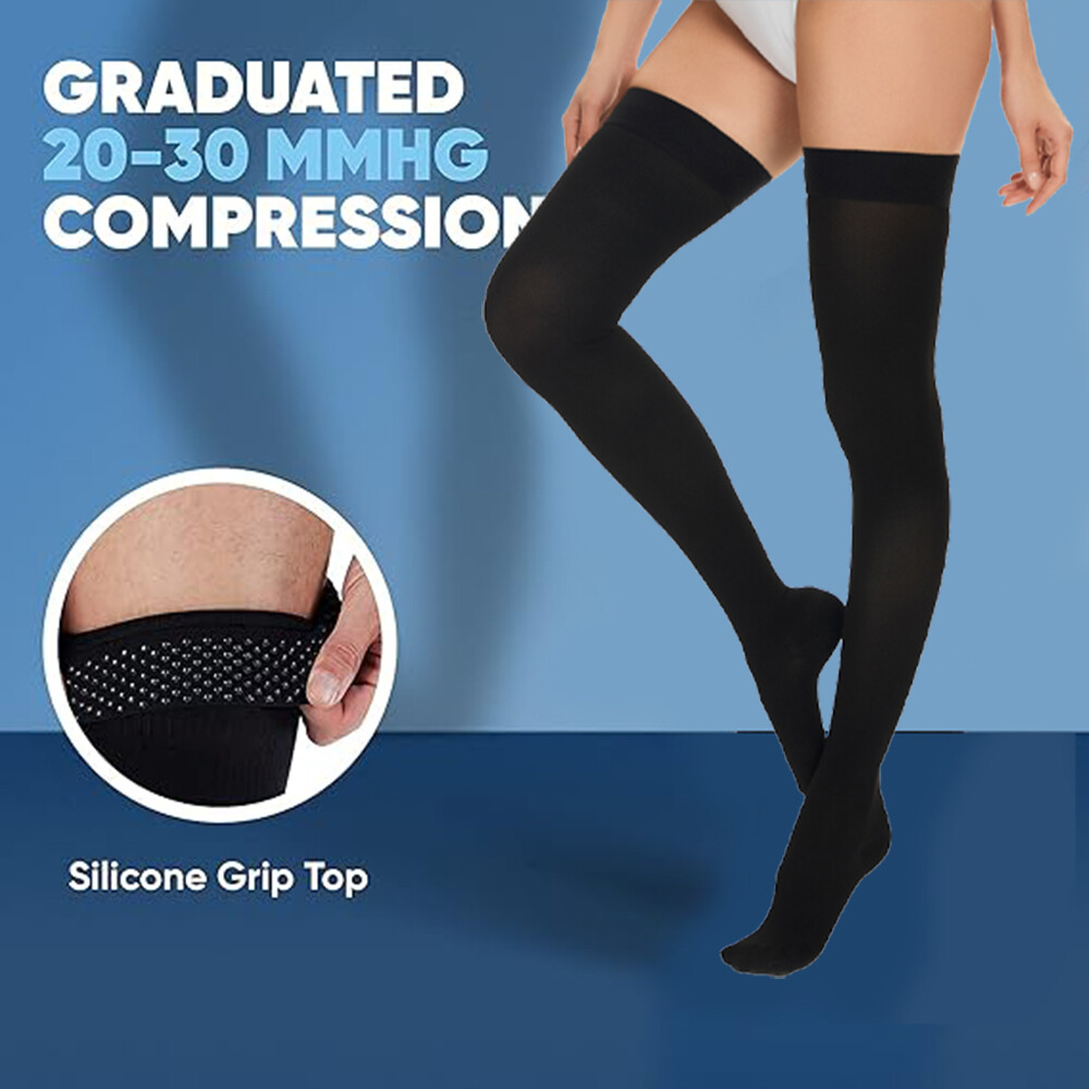 Men Women Elastic Anti Slip Youth crew Knee High Thigh high Compression Socks