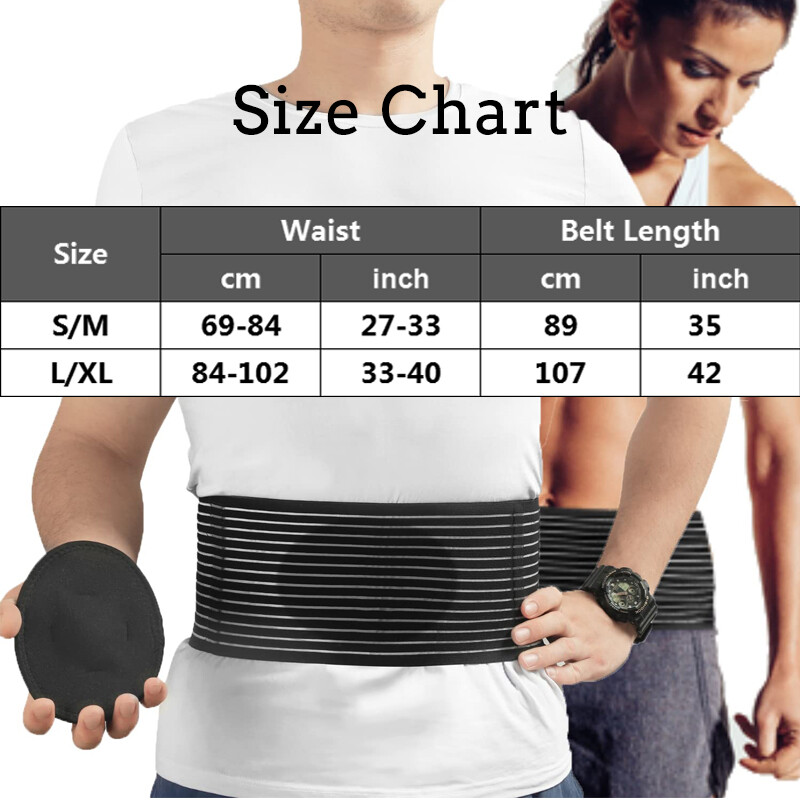 Umbilical Hernia Belt for Men and Women Abdominal Support Binder with Pads Warp