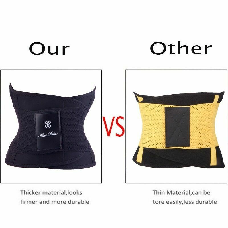 Slimming Body Shaper Mens Neoprene Waist Trimmer Belt Trainer Sauna Sweat Girdle