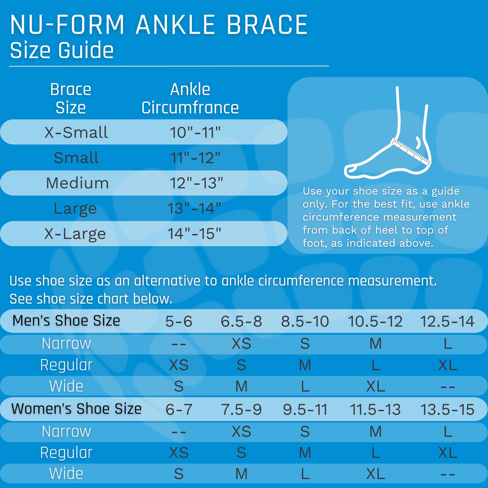 Nu-Form Ankle Brace – Premium Low Profile Ankle Stabilizer and Ankle Compress…
