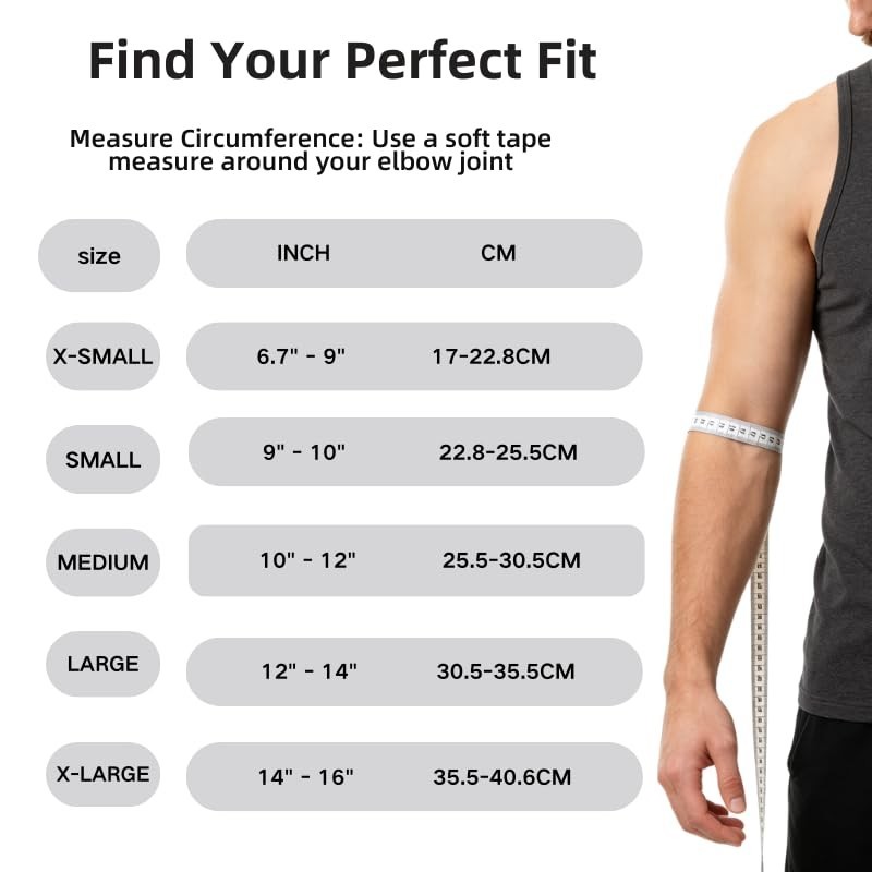Pain-Relief Copper Elbow Sleeve for Active Adults – Medium, 2 Pack, Black-Copper