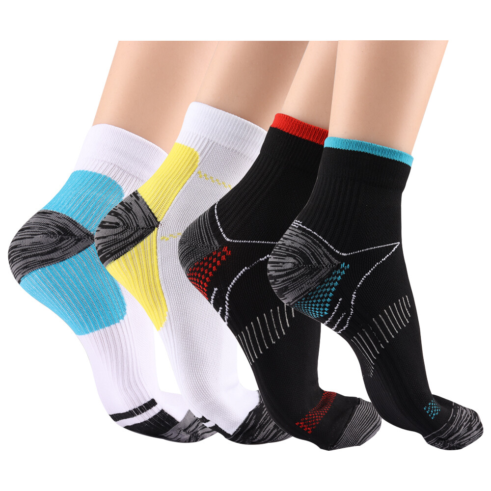 Compression Socks Plantar Fasciitis Arch Ankle Running Support Mens Womens S-XL