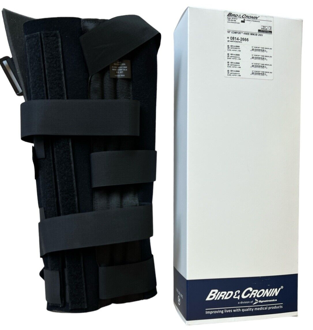 Bird & Cronin Comfor Knee Immobilizer Universal Right or Left Leg with Box